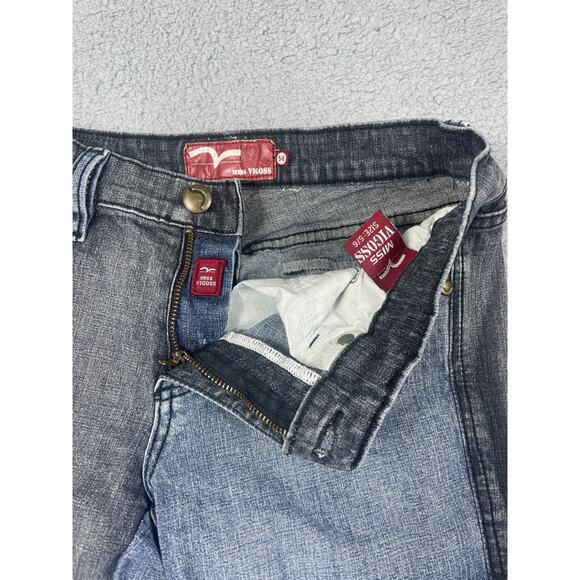 Miss Vigoss Junior Women's Size  5/6 Denim Mixed Color Jeans y2k - Picture 7 of 16